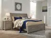 Lettner - Queen Rails with Roll Slats - Light Gray