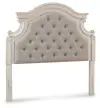 Realyn - Full UPH Panel Headboard - Chipped White