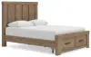 Oliandon - Panel Storage Bed