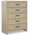 Calmoro - Five Drawer Chest - Gray