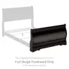 Huey Vineyard - Full Sleigh Footboard - Black