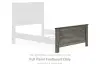 Frandern - Full Panel Footboard - Gray