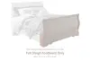 Anarasia - Full Sleigh Footboard - White