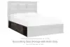 Drystan - Q/K Side Storage w/Rail - Brown / Beige