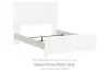 Gerridan - Queen Panel Rails - White / Gray
