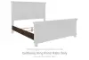 Porter - California King Panel Rails - Rustic Brown