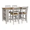 Harperfeld - Dining Room Counter Table Set (Set of 5) - Natural / Gray