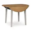 Harperfeld - Round Dining Room Drop Leaf Table - Natural / Gray