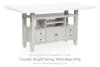 Robbinsdale - Rectangular Dining Counter Table Base - Antique White