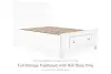Fortman - Full Storage Footboard With Roll Slats - White