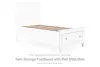 Fortman - Twin Storage Footboard With Roll Slats - White