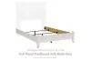 Paxberry - Full Panel Footboard w/Rails - Whitewash