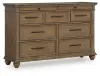 Karallin - Dresser - Medium Brown