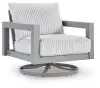 Hurley Park - Swivel Chair With Cushion - Gray