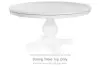 Greddinton - Round Dining Room Table Top - White