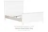 Willowton - Queen Panel Rails - Whitewash