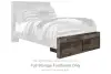 Derekson - Full Storage Footboard - Multi Gray