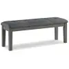 Hallanden - Large UPH Dining Room Bench - Black / Gray