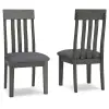 Hallanden - Dining UPH Side Chair (Set of 2) - Black / Gray