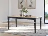 Brenkerton - Rectangular Dining Room Table - Grayish Brown / Black