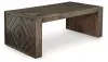 Dreggan - Rectangular Cocktail Table - Brown
