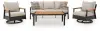 Carmel Highlands - Sofa, Chairs, Table Set (Set of 4) - Dark Brown