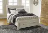 Bellaby - Queen/King Platform Rails - Whitewash