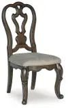 Maylee - Dining Upholstered Side Chair (Set of 2) - Dark Brown