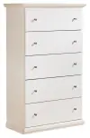 Bostwick Shoals - Five Drawer Chest - White