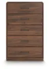 Fortlorn - Five Drawer Chest - Walnut Brown
