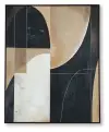 Ewanford - Wall Art - Black / Brown / Tan