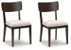 Mallenette - Dining Upholstered Side Chair (Set of 2) - Merlot