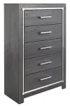 Lodanna - Five Drawer Chest - Gray