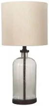 Bandile - Glass Table Lamp  - Clear / Bronze Finish
