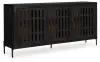 Vallisburg - Accent Cabinet - Black / Natural