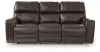 Crossplex - Power Reclining Sofa With Adjustable Headrest - Smoke