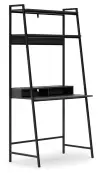 Yarlow - Home Office Desk and Shelf - Black