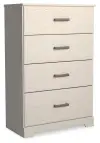 Stelsie - Four Drawer Chest - White