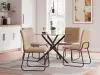 Pharwynn - 5 Pc. - Dining Room Table, 4 Side Chair - Black