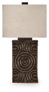 Heathbury - Paper Table Lamp - Antique Brown