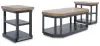 Landocken - Occasional Table Set (Set of 3) - Brown / Blue