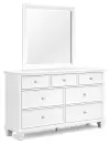 Fortman - Dresser And Mirror - White
