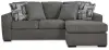 Gardiner - Sofa Chaise - Pewter