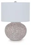 Vien - Terracotta Table Lamp - Distressed White