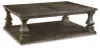 Johnelle - Rectangular Cocktail Table - Gray