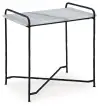 Ashber - Accent Table - White / Black