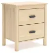 Cabinella - Two Drawer Night Stand - Tan