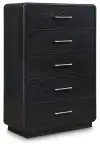 Rowanbeck - Five Drawer Chest - Black