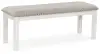 Robbinsdale - Large Upholstered Dining Room Bench - Antique White