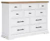 Ashbryn - Dresser - White / Natural